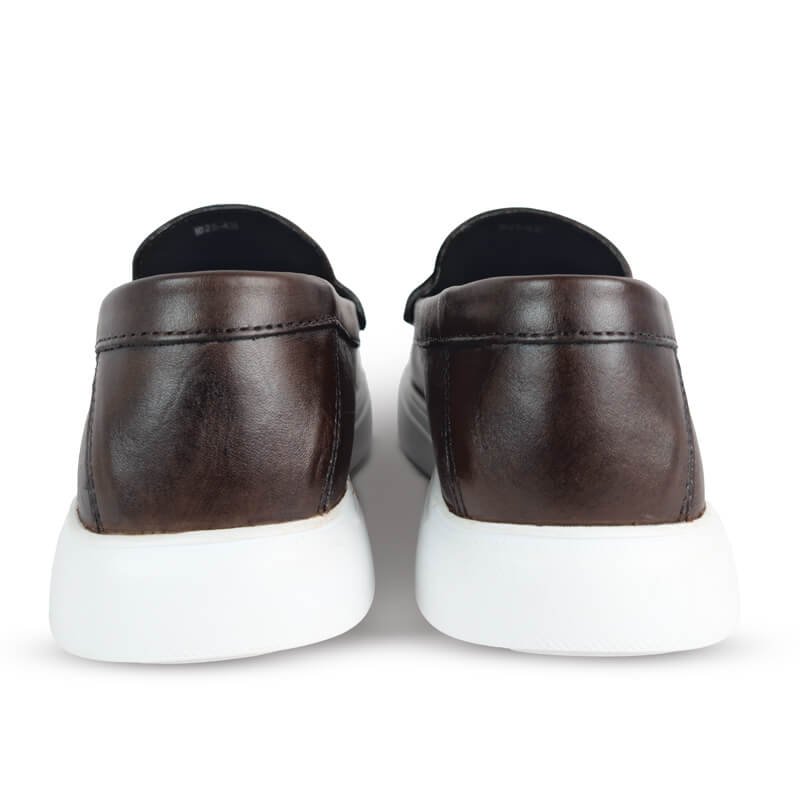Genin White Sole Loafer – Chocolate Brown