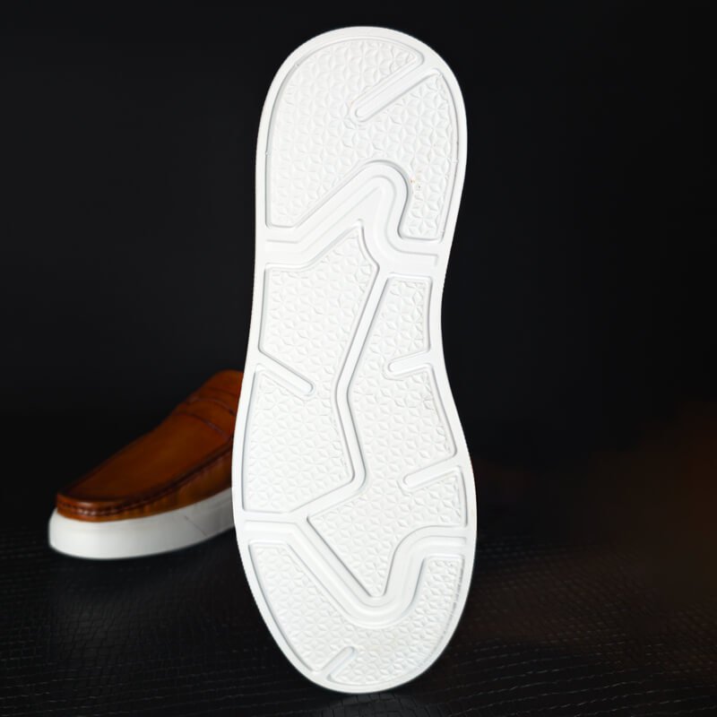 Genin White Sole Loafer – Tan Brown