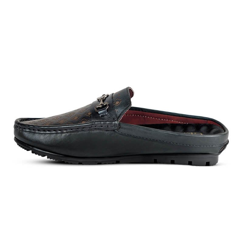 Genin Horsebit Half Shoes – Black