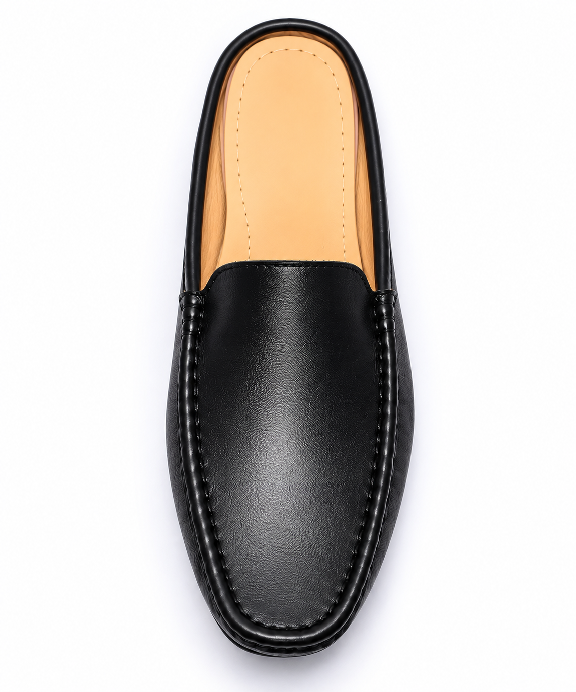 GENIN Premium Plain Leather Half Shoe