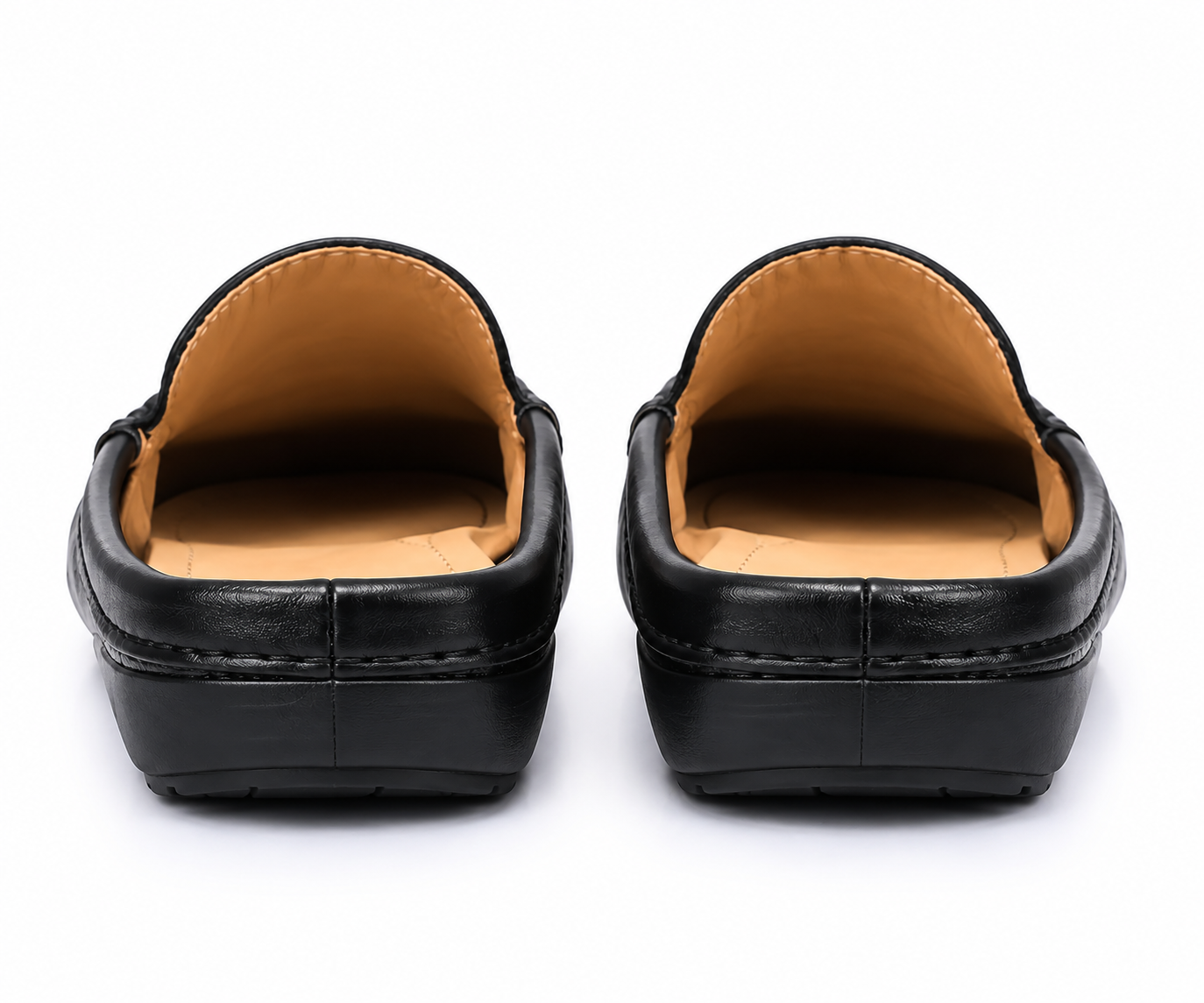GENIN Premium Plain Leather Half Shoe