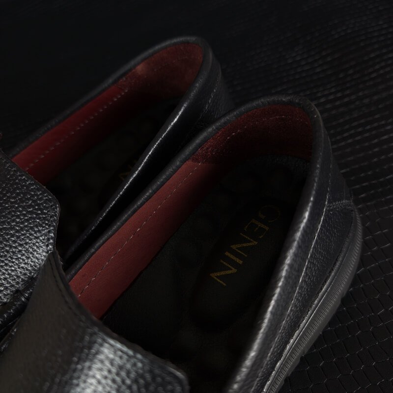 Genin Leather Casual Shoes – Black