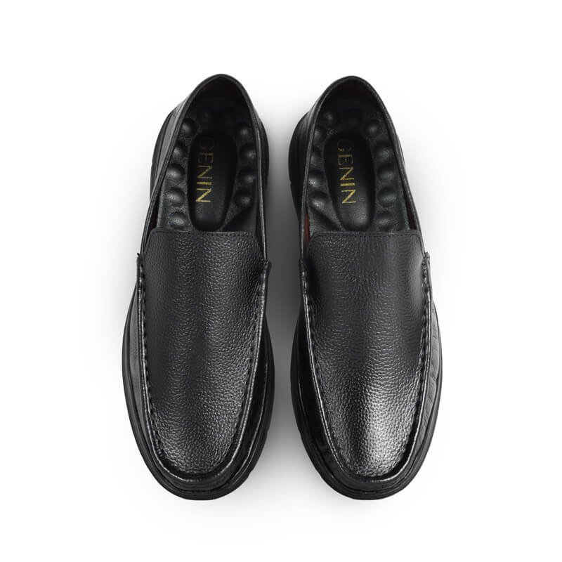 Genin Leather Casual Shoes – Black