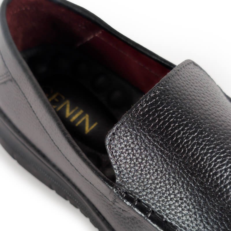 Genin Leather Casual Shoes – Black