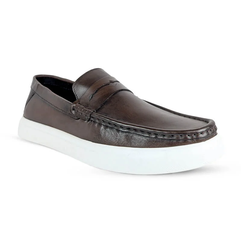 GENIN Premium Plain Leather Half Shoe
